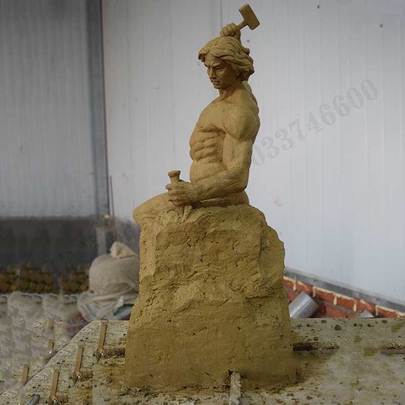 自我雕刻雕塑，自我雕刻擺件，雕刻自我